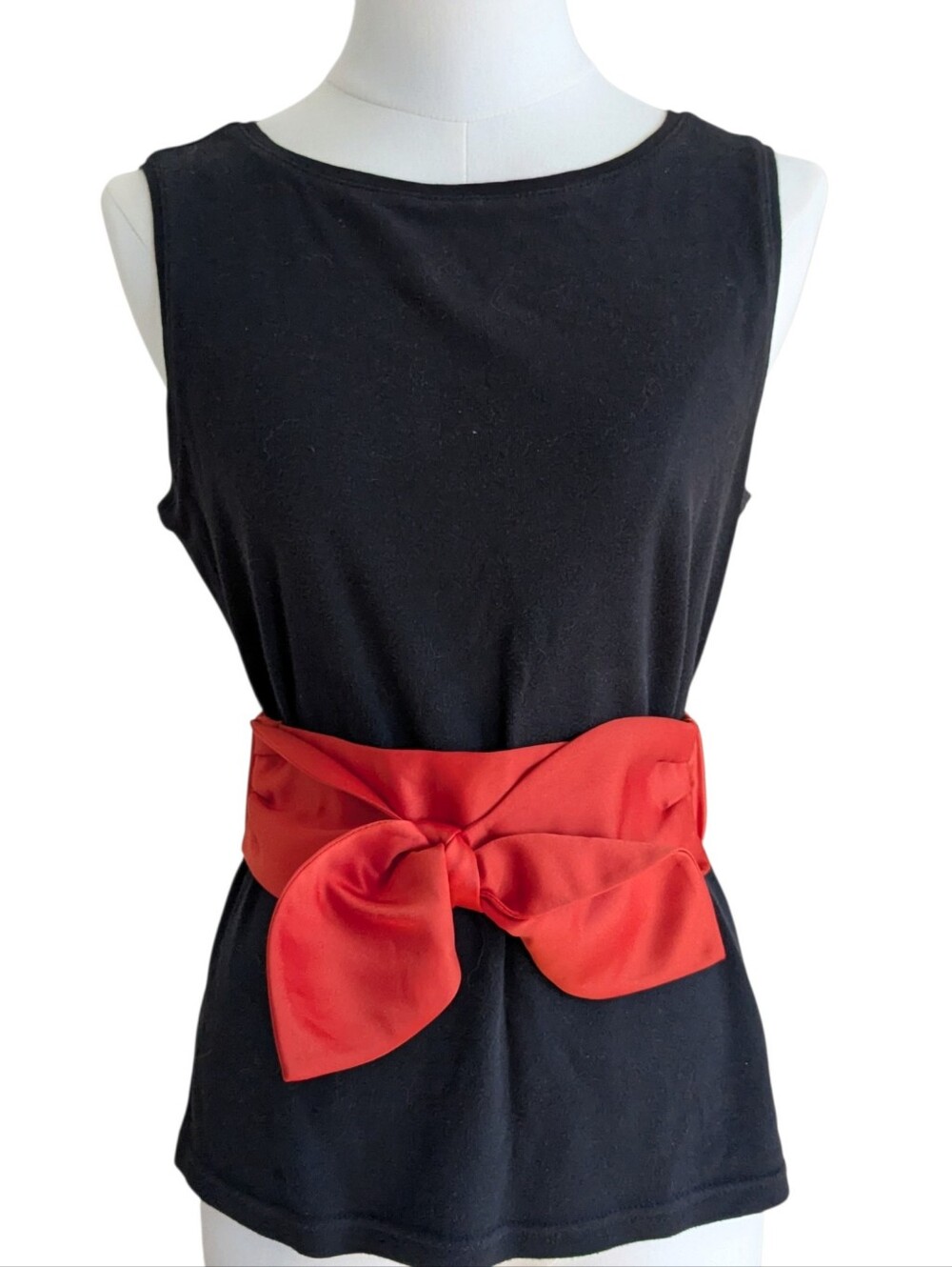 BCBG Saffron Orange Stretch Belt Size Medium